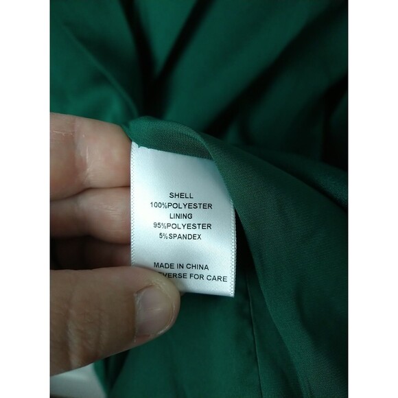 Lucy Paris Woman S Kelly Green Career Blazer Lined Long Sleeve Professional Care - Picture 8 of 10